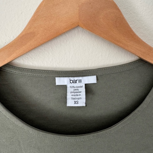 Bar lll Olive Green Long Sleeve Dress - Picture 4 of 6